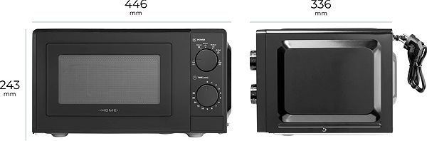 Microwave Home MWO-M171 Black Technical draft