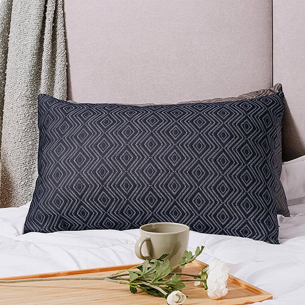 Anatomical pillow John Cotton Relaxo orthopedic pillow 40 × 60 cm blue .