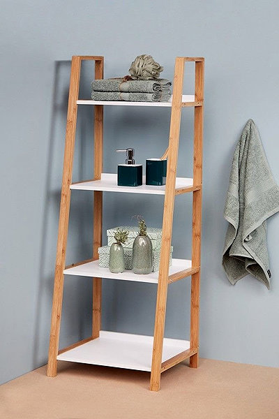 Shelving Unit WENKO Finja four-level shelf rack ...
