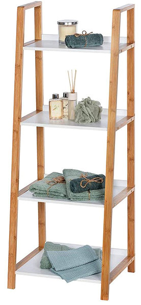 Shelving Unit WENKO Finja four-level shelf rack ...