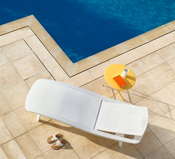 Garden deckchair KETER Garden deckchair Pacific, white .