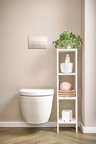 Shelving Unit ZELLER Bathroom shelf made of MDF, 22 × 22 × 92 cm ...