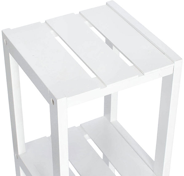 Shelving Unit ZELLER Bathroom shelf made of MDF, 22 × 22 × 92 cm ...