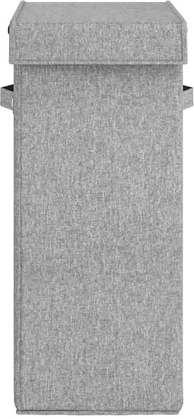 Kôš na bielizeň Shumee Skladací kôš na bielizeň šedý 26 × 34,5 × 59,5 cm umelá ľanová tkanina ...