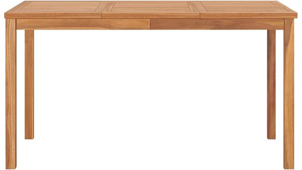 Záhradný stôl Shumee Záhradný jedálenský stôl 140 × 80 × 77 cm masívne teakové drevo ...