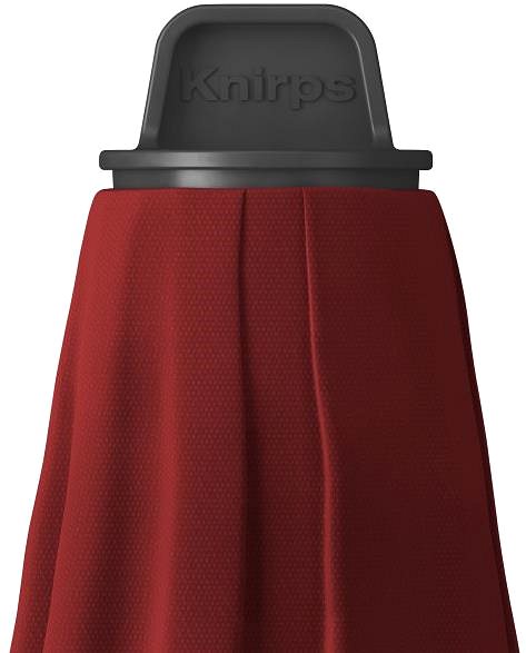 Slnečník KNIRPS APOLL 260 × 165 cm – záhradný stredový slnečník Bordó ...