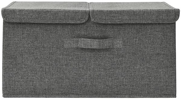 Úložný box SHUMEE Úložný box 50 × 30 × 25 cm antracitový textil ...