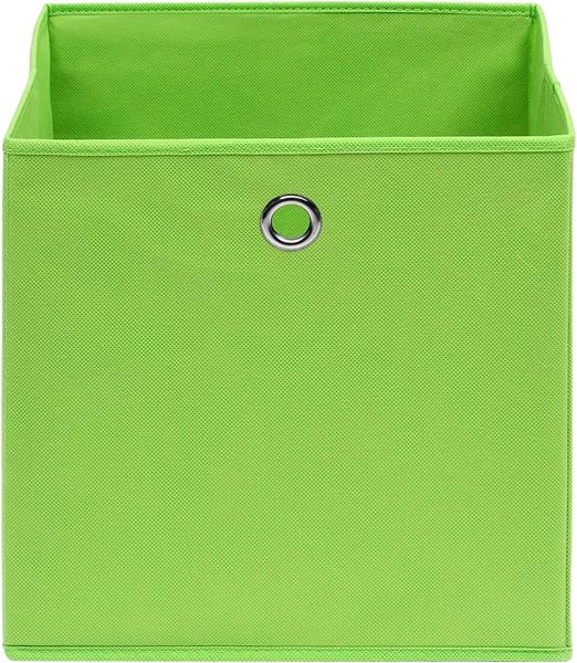 Úložný box SHUMEE Úložné boxy 4 ks 32 × 32 × 32 cm zelené textil ...