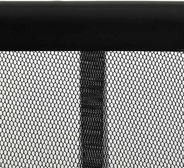 Sieťka na okno SHUMEE Dverná sieť proti hmyzu s 10-dielnym závesom čierna 240 × 240 cm ...