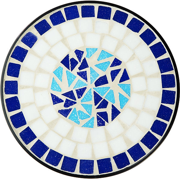 Garden table TecTake Balcony table flower stand, blue .