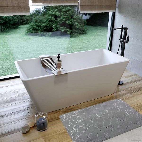 Kúpeľňová predložka BO-MA Rabbit shine – grey 50 × 80 cm ...