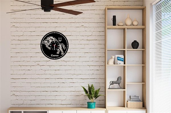 Wall Clock Clock LP vynil 30cm Sign of the Bull ...