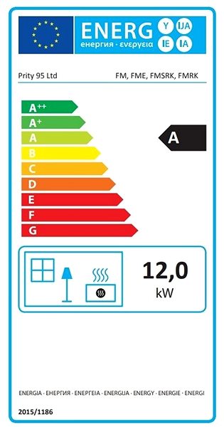 Wood Stove PRITY FMS RK Energy label