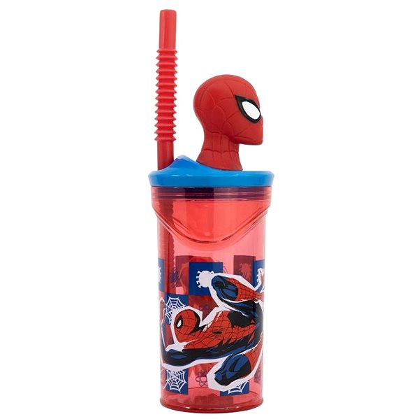 Pohár na nápoje Alum Téglik s 3D figúrkou 360 ml – Spider-Man Midnight Flyer ...