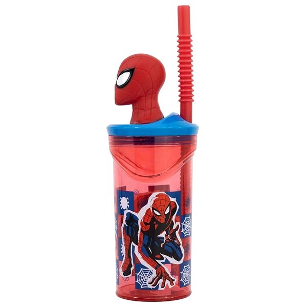 Pohár na nápoje Alum Téglik s 3D figúrkou 360 ml – Spider-Man Midnight Flyer ...
