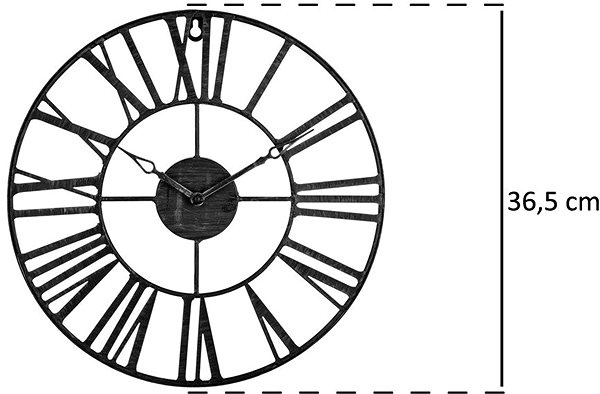 Nástenné hodiny Atmosphera Kovové hodiny priemer 36,5 cm ...