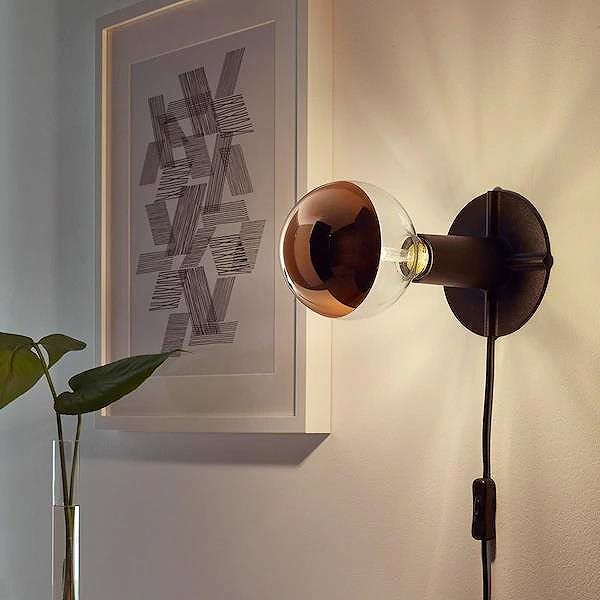 LED bulb Diolamp LED Filament mirror bulb A60 8W/230V/E27/2700K/900Lm/180°/DIM, copper top .