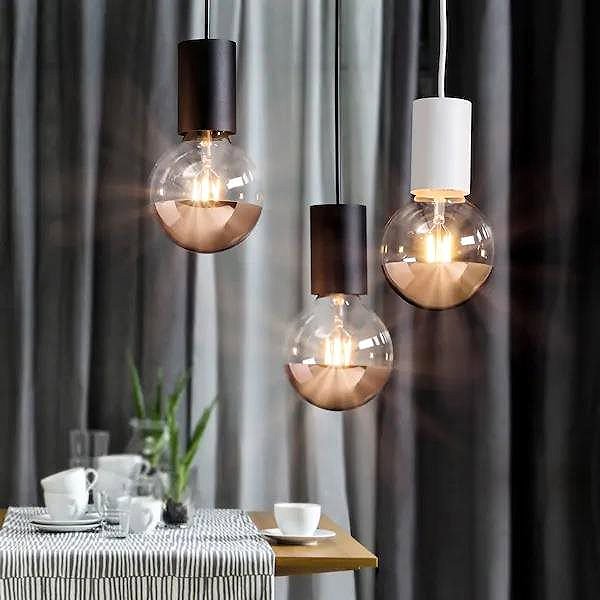 LED bulb Diolamp LED Filament mirror bulb A60 8W/230V/E27/2700K/900Lm/180°/DIM, copper top .