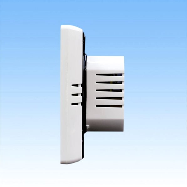 Termostat BOT WiFi Izbový termostat Tuya, 16A, biely Bočný pohľad