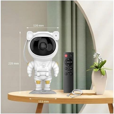 Stolní lampa Hvězdný projektor - Astronaut ...