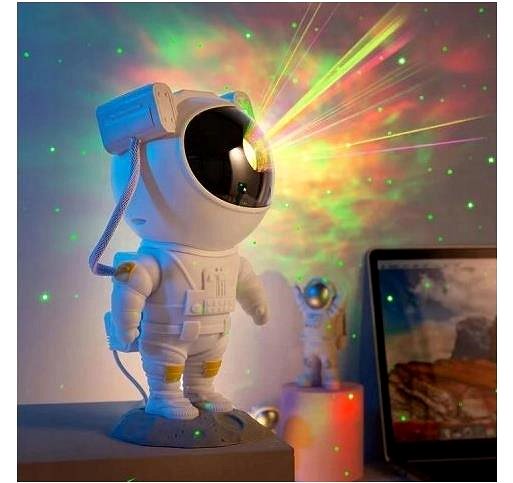 Stolní lampa Hvězdný projektor - Astronaut ...