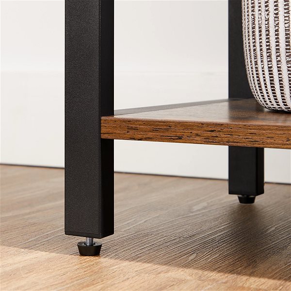 Shelving Unit VASAGLE Vintage 6-shelf shelf, black-brown, 66 × 30 × 186 cm ...