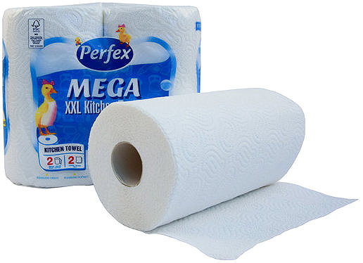 Paper towels PERFEX Mega kitchen roll XXL O14, 2 pcs .