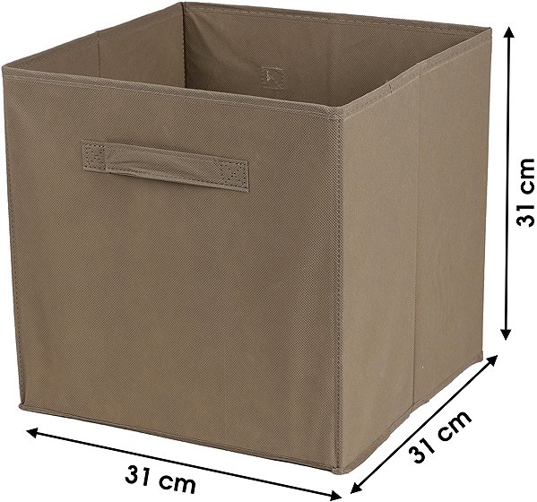 Aufbewahrungsbox Dochtmann Aufbewahrungsbox für Kallax, Textil, braun, 31 × 31 cm ...
