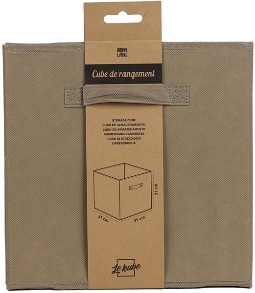 Úložný box Dochtmann Box do kallaxu, úložný, textilný, hnedý, 31 × 31 cm ...