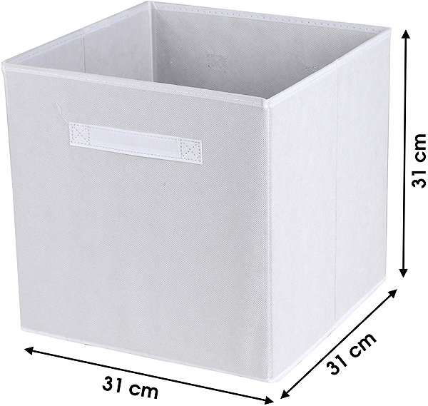 Aufbewahrungsbox Dochtmann Callax Box, Aufbewahrung, Textil, weiß, 31 × 31 × 31 cm ...