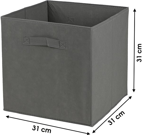 Úložný box Dochtmann Box do kallaxu, úložný, textilný, tmavo sivý, 31 × 31 × 31 cm ...