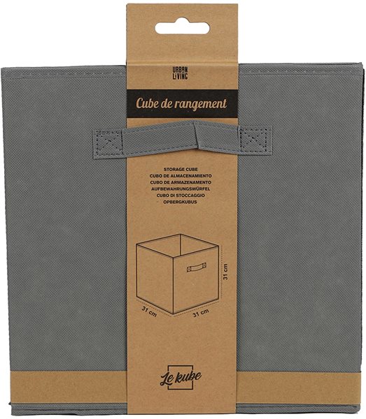 Úložný box Dochtmann Box do kallaxu, úložný, textilný, tmavo sivý, 31 × 31 × 31 cm ...