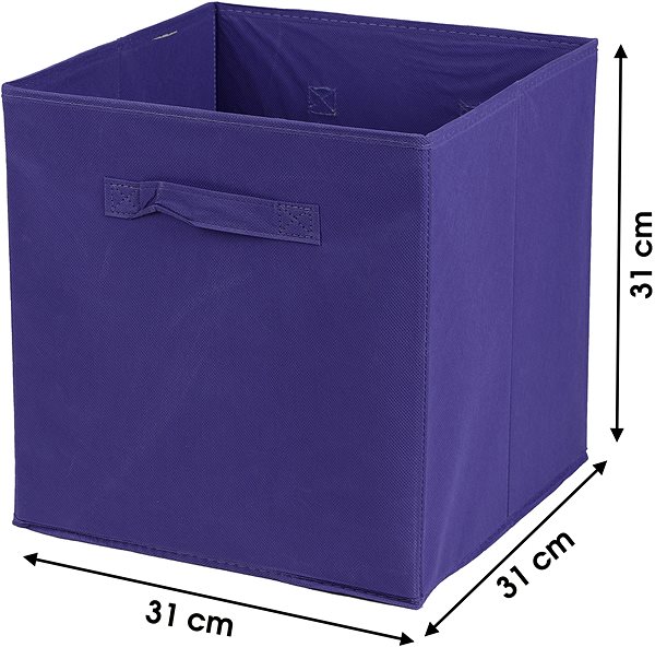 Úložný box Dochtmann Box do kallaxu, úložný, textilný, fialový, 31 × 31 × 31 cm ...