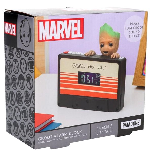 PALADONE Marvel Guardians Of The Galaxy: Groot Digital Alarm Clock.