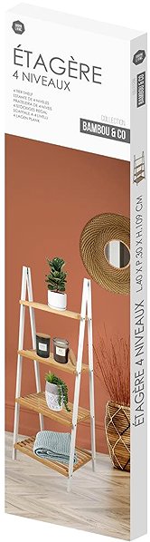 Shelving Unit DOCHTMANN Shelf rack 4 tiers, shape A, 40 × 30 × 109 cm, white ...