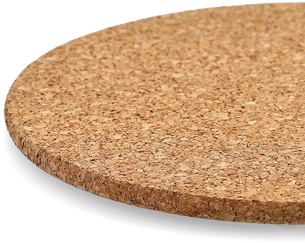 Saucer mat Zeller Saucer mat made of cork, round, diameter 20 cm .