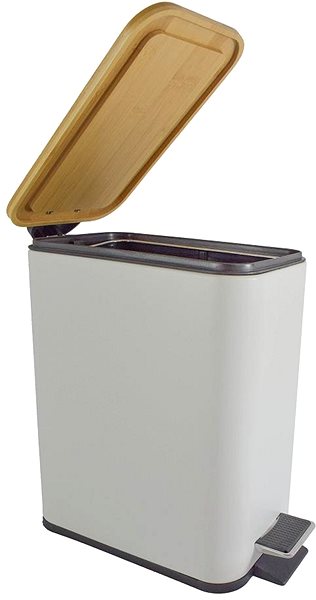 Rubbish Bin DuraHome Waste bin 6 L, white ...