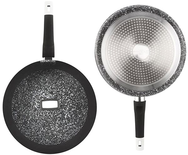 Pan EDENBERG Ceramic pan with lid EB-9147, 24 cm .