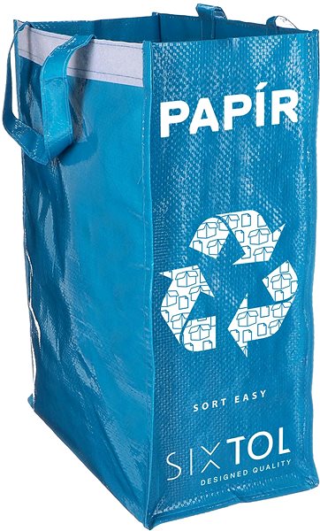 Odpadkový koš SIXTOL Tašky na tříděný odpad Sort Easy 3 slim, 18 × 30 × 40 cm, 3 × 22 l, 3 ks ...