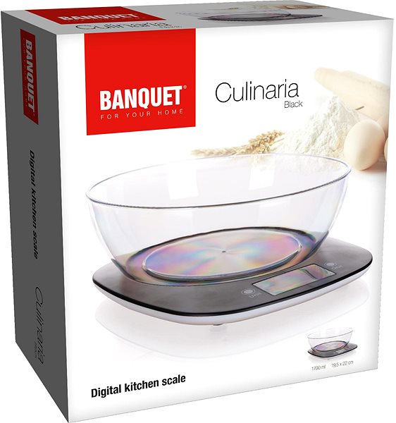 Kuchyňská váha Banquet Váha kuchyňská digitální Culinaria 5 kg, black ...