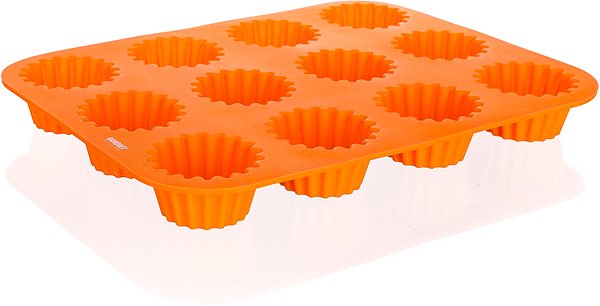 Baking Mould Baquet Silicone mould for 12 cupcakes Culinaria Orange 32 × 24 × 3,4 cm ...