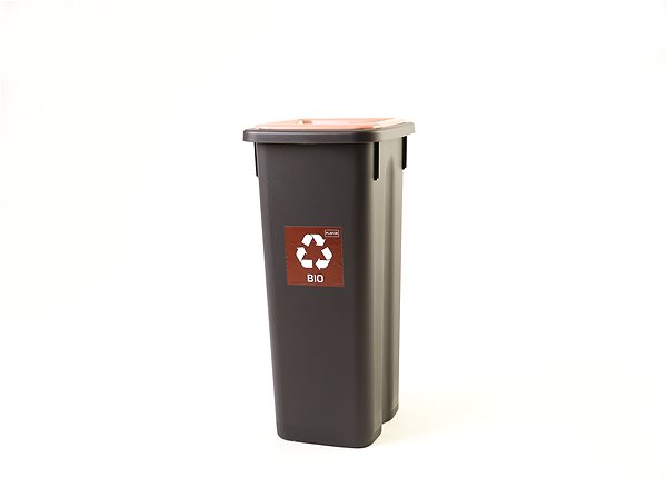 Rubbish Bin Igotrend 724005 Sorted waste bin 75 l, FIT BIN black/brown ...