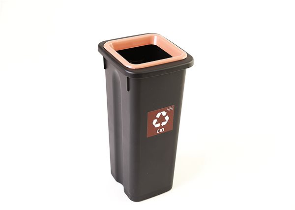 Rubbish Bin Igotrend 724005 Sorted waste bin 75 l, FIT BIN black/brown ...
