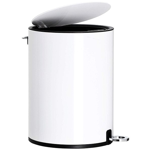 Rubbish Bin Houseland Waste bin with lid Connor 3 L, white ...
