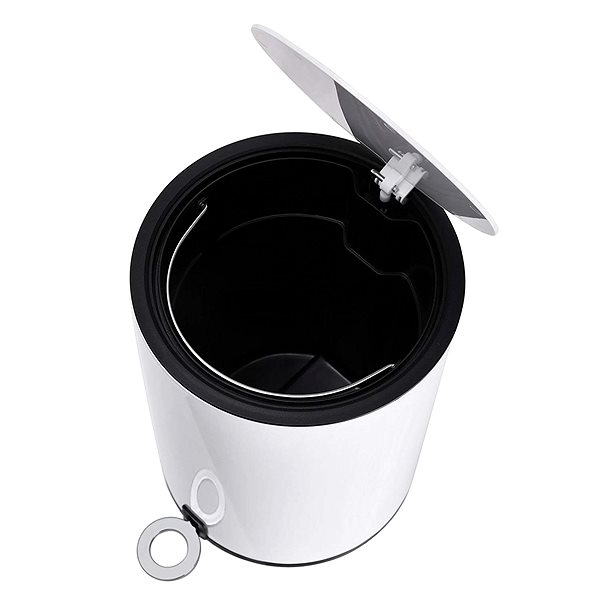 Rubbish Bin Houseland Waste bin with lid Connor 3 L, white ...