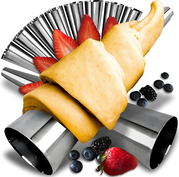 Baking Mould Retoo Tube baking mould, cannoli, set of 10 ...