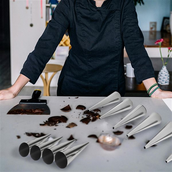 Baking Mould Retoo Tube baking mould, cannoli, set of 10 ...