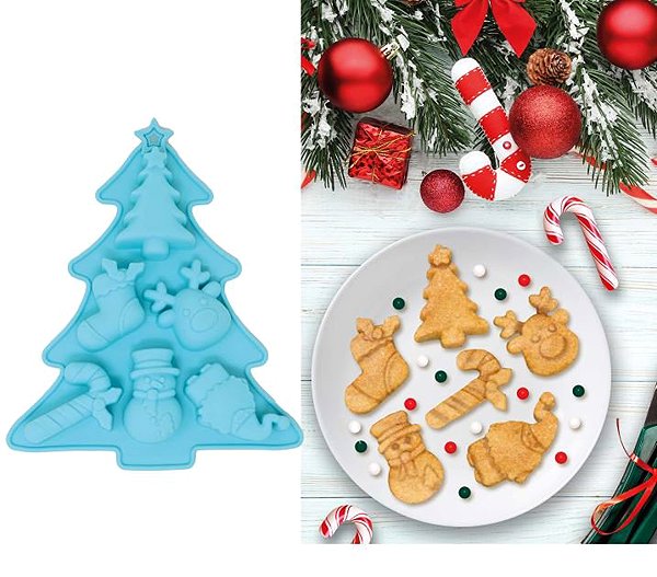 Baking Mould GUIRCA Silicone baking mould Christmas, 20 × 23 cm ...
