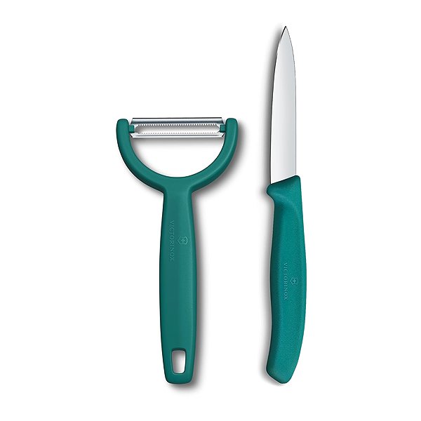 Messerset Victorinox Swiss Classic Gemüsemesser und Sparschäler grün ...
