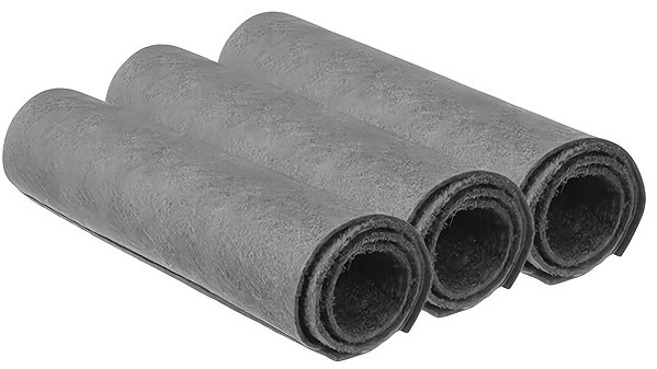 Ruhhy 27207 Microfiber cloths for windows 30 × 40 cm, 3 pcs, grey .